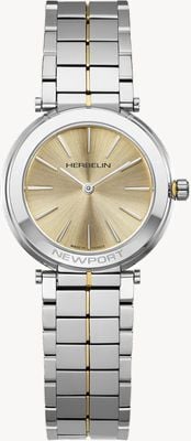Herbelin Newport Slim Quartz (32mm) Champagne Dial / Stainless Steel Bracelet 16922BT13