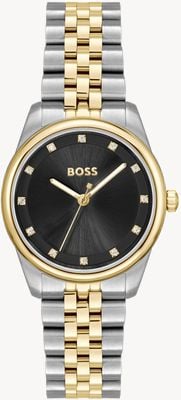BOSS GRACEFUL PRECIOUS (32mm) Black Dial / Two-Tone Stainless Steel Bracelet 1502811
