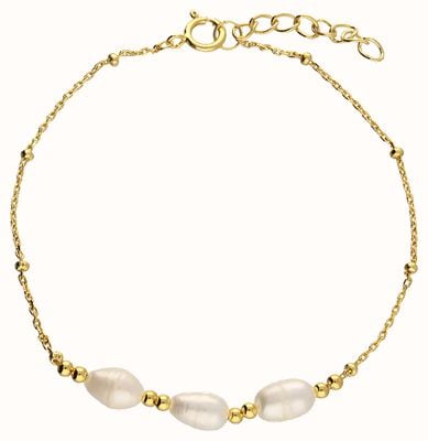 James Moore CME Silver Gold Plate Bead Trio Pearl Blet H4915/Y