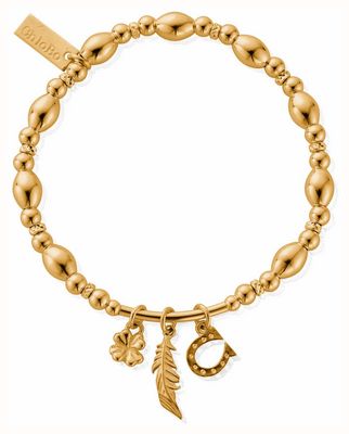 ChloBo Good Luck And Courage Gold-Plated Bracelet GBMULLC