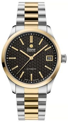 Tutima Glashütte Sky Automatic (34mm) Black Dial / Two-Tone Stainless Steel Bracelet 6705-26