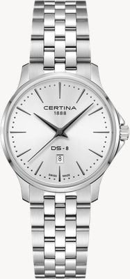 Certina DS-8 Lady Quartz (31mm) Silver Dial / Stainless Steel Bracelet C0450101101100