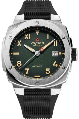 Alpina Alpiner Extreme Automatic California (39mm) Green Sandblasted Dial / Black Rubber Strap AL-525GRG3AE6