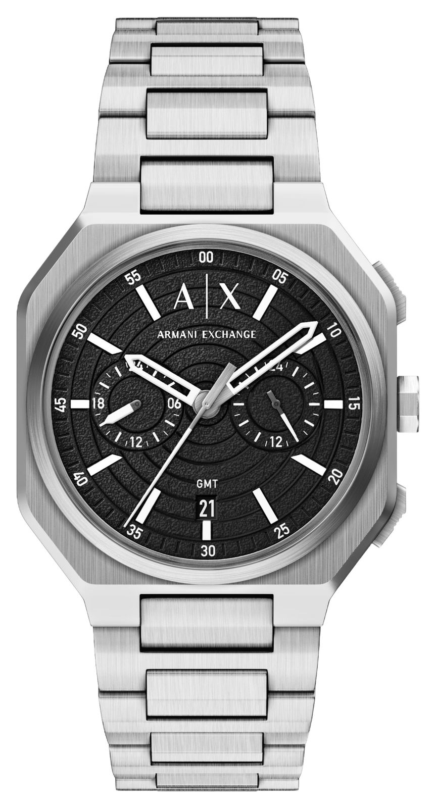 Armani Exchange AX1475 Dual-Time Quartz (40mm) Black Dial / Watch