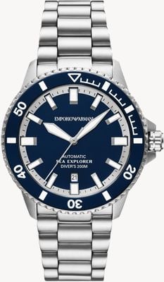 Emporio Armani Sea Explorer 200m Automatic (42mm) Blue Dial / Stainless Steel Bracelet AR60087