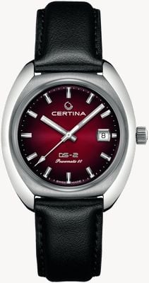Certina DS-2 | Powermatic | Red Dial | Black Leather Strap C0244071742100