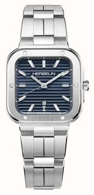 Herbelin Cap Camarat Square Quartz (35mm) Blue Dial / Stainless Steel Bracelet 14546B15