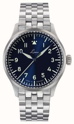 Laco Stuttgart PRO Automatic (37mm) Blue Sunray Dial / Stainless Steel Bracelet 862141.FPA.37.G.E.X.A.E.U.X.A.M.R