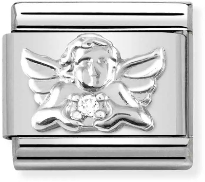 Nomination Classic Angel Sterling Silver & Steel Charm 330311/15