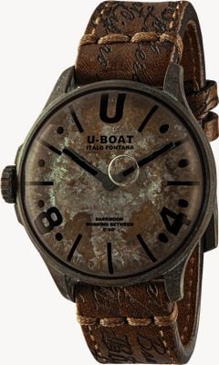 U-Boat Darkmoon UNICO Bronze PVD (46.5mm) Aged Dial / Cognac Brown Laser Aged Leather Strap 9600/A