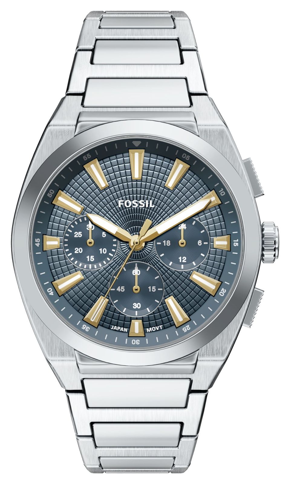 Fossil FS6154 Everett Chronograph (44mm) Blue Dial / Watch