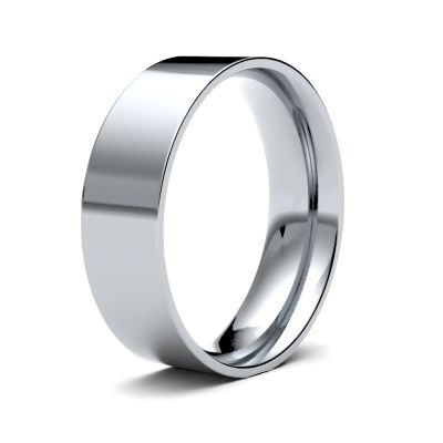 James Moore Wedding Rings | Palladium | 6mm | Light | Flat Court | AG_6LLE-PD