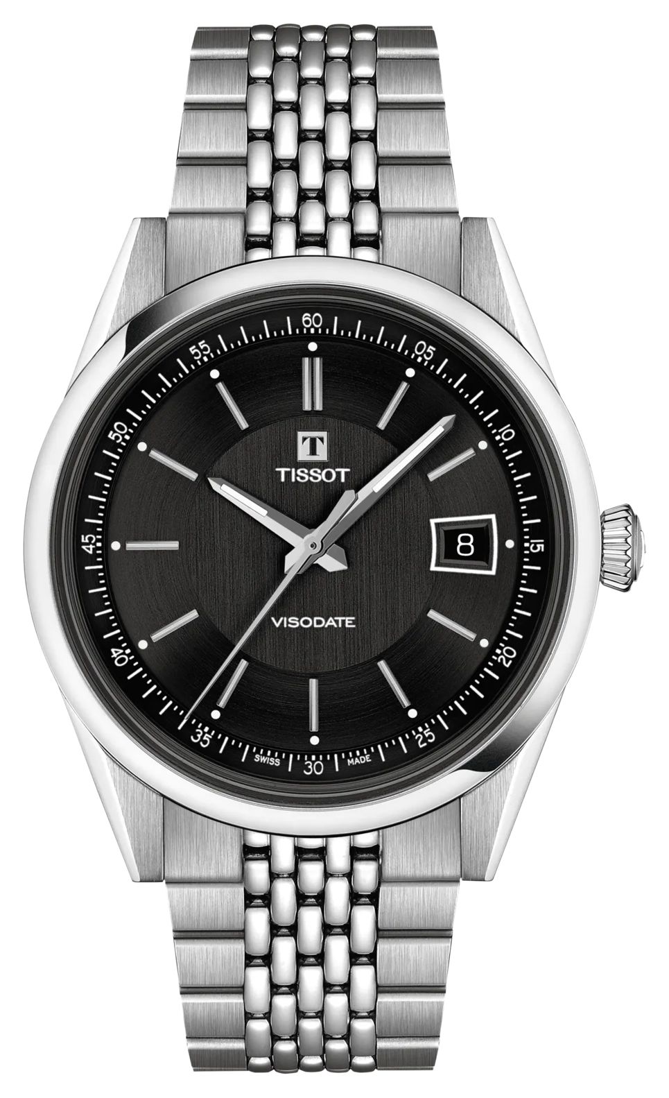 Tissot T1574071105100 Visodate Powermatic 80 (39mm) Black Watch