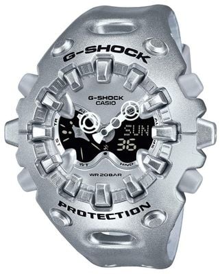 Casio G-Shock GA-V01 Series Big Case (49mm) Silver Dual-Display Dial / Silver Resin Strap GA-V01A-8AER
