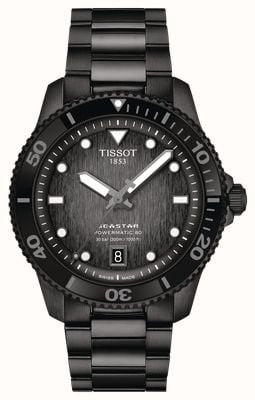 Tissot Seastar 1000 Powermatic 80 (40mm) Black Dial / Black Stainless Steel Bracelet T1208073305100