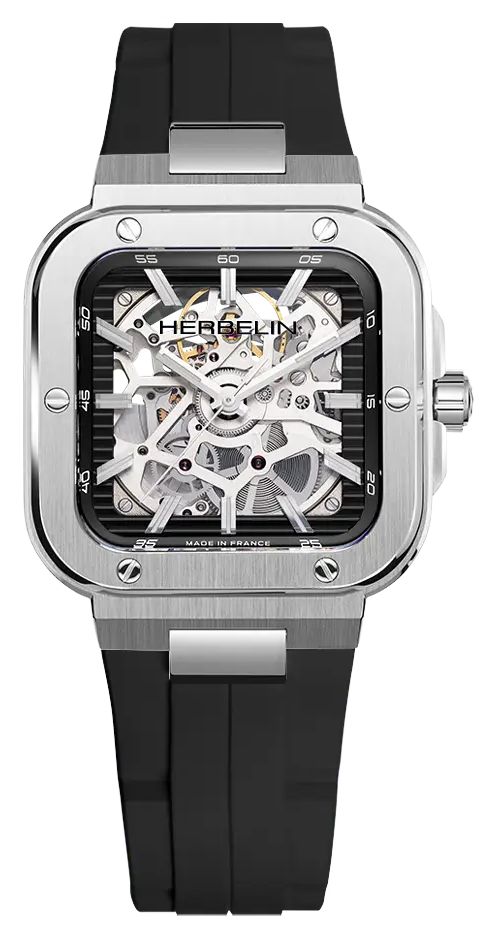 Herbelin 1646SQ14CA Cap Camarat Square Automatic Skeleton ( Watch