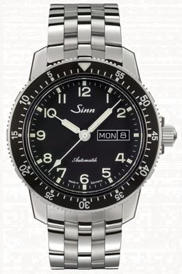 Sinn 104 St Sa A Classic Pilot Watch Stainless Steel Bracelet 104.011 FINE LINK BRACELET