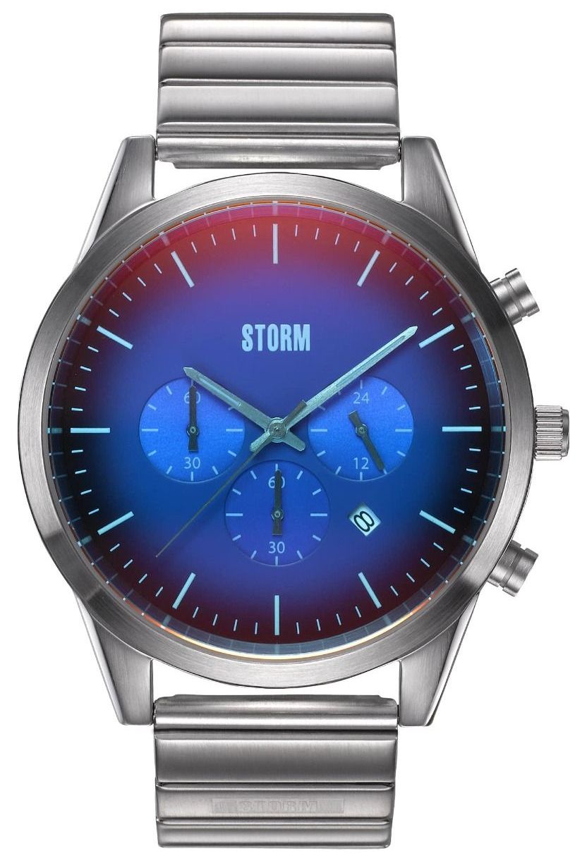 STORM 47501/LB Crusader Lazer Blue Stainless Steel Bracelet Watch