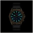 Diesel Stinger Black Leather Blue Dial Watch DZ4733 - alternate view 2