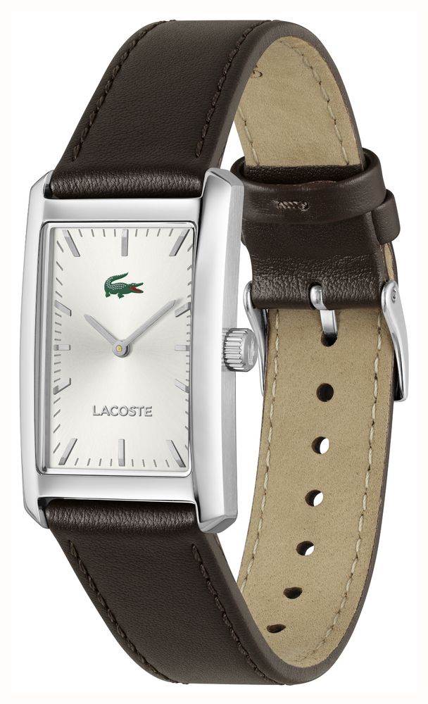 Lacoste Santiago Brown Leather Silver Dial Watch 2011527 - alternate view 2