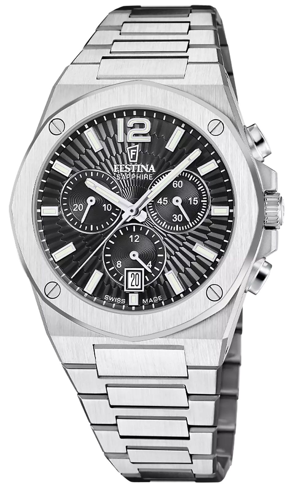 Festina F22002/4 Swiss Made VallÃ©e Quartz Chronograph (42mm Watch