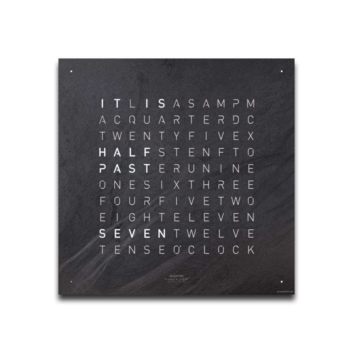 QLOCKTWO QT4ENMM-UK EARTH 45 CREATOR'S EDITION METAMORPHITE Watch