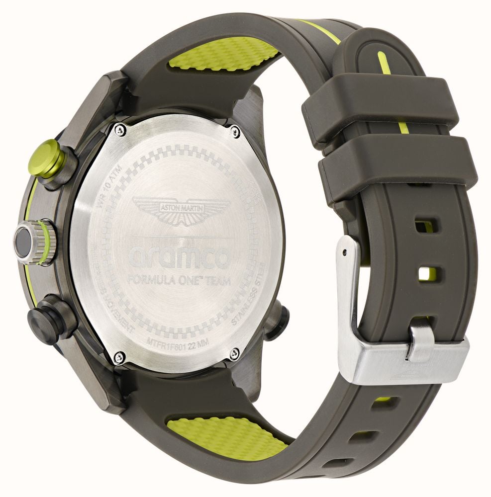 Aston Martin Aramco Formula One™ Team KRS Quartz Multifunction (44mm) Grey Dial / Grey Silicone Strap MTFR1F601 - alternate view 3