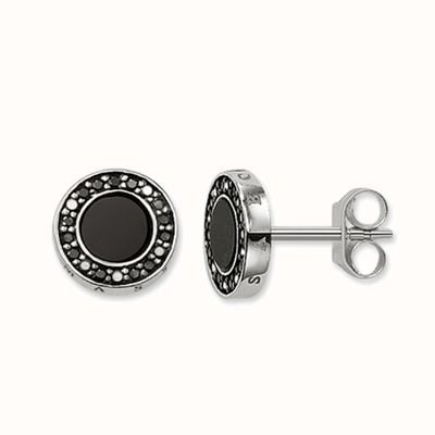 Thomas Sabo Earstuds Black 925 Sterling Silver Blackened/ Onyx/ Zirconia H1861-641-11