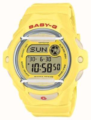 Casio G-SHOCK BABY-G "Cherry On Top" (42.6mm) Digital Display / Yellow Resin Band BG-169CH-9ER
