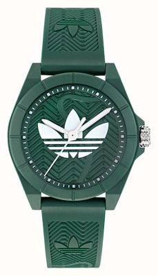 Adidas PROJECT FOUR (41mm) Green Wave Dial / Green Resin Strap AOST25034