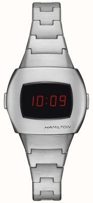 Hamilton American Classic PSR 74 Digital Quartz (31mm) Black Dial / Stainless Steel Bracelet H52304130