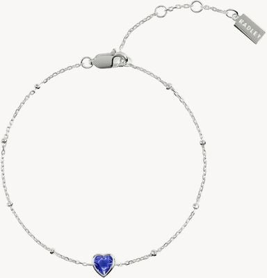 Radley Jewellery Sterling Silver Blue CZ Heart Bracelet RYJ3631