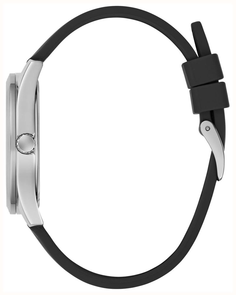 Guess Quentin Black Sunray Dial Black Silicone Strap GW1128G1 - alternate view 2
