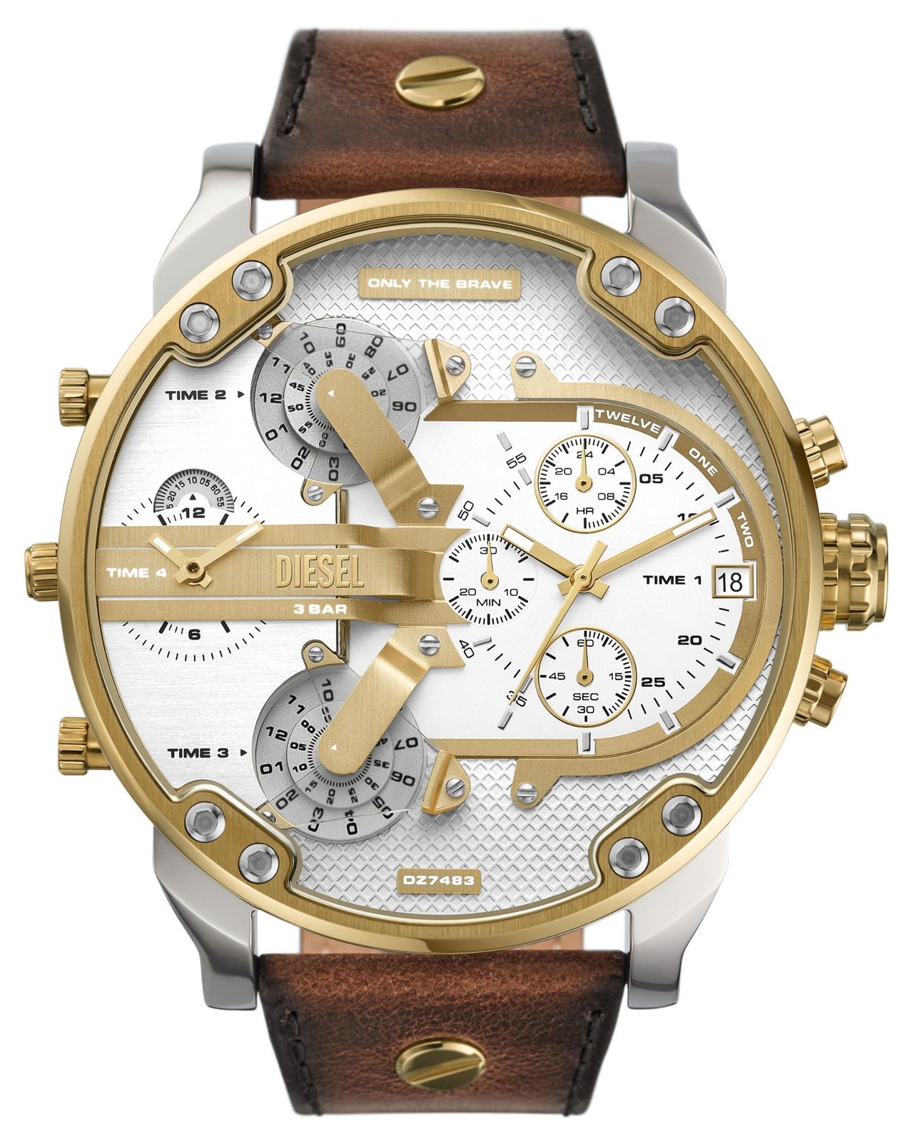 Diesel DZ7483 MR. DADDY 2.0 Multifunction (57mm) White & Watch