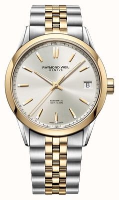 Raymond Weil Freelancer Date Automatic (40mm) Cream Sunray Dial / Two-Tone Stainless Steel Bracelet 2741-STP-64001