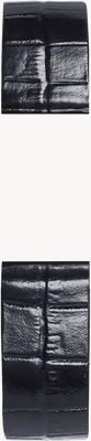Herbelin Antarès Interchangeable Watch Strap - Black Croc-Effect Leather / Stainless Steel - Strap Only BRAC17344A126