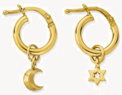 ChloBo Wisdom & Guidance Small Hoop Earrings Gold Plated GEH31814037