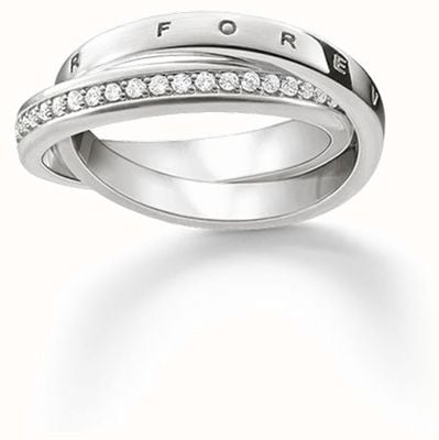 Thomas Sabo Ring White 925 Sterling Silver/ Zirconia TR2099-051-14-56