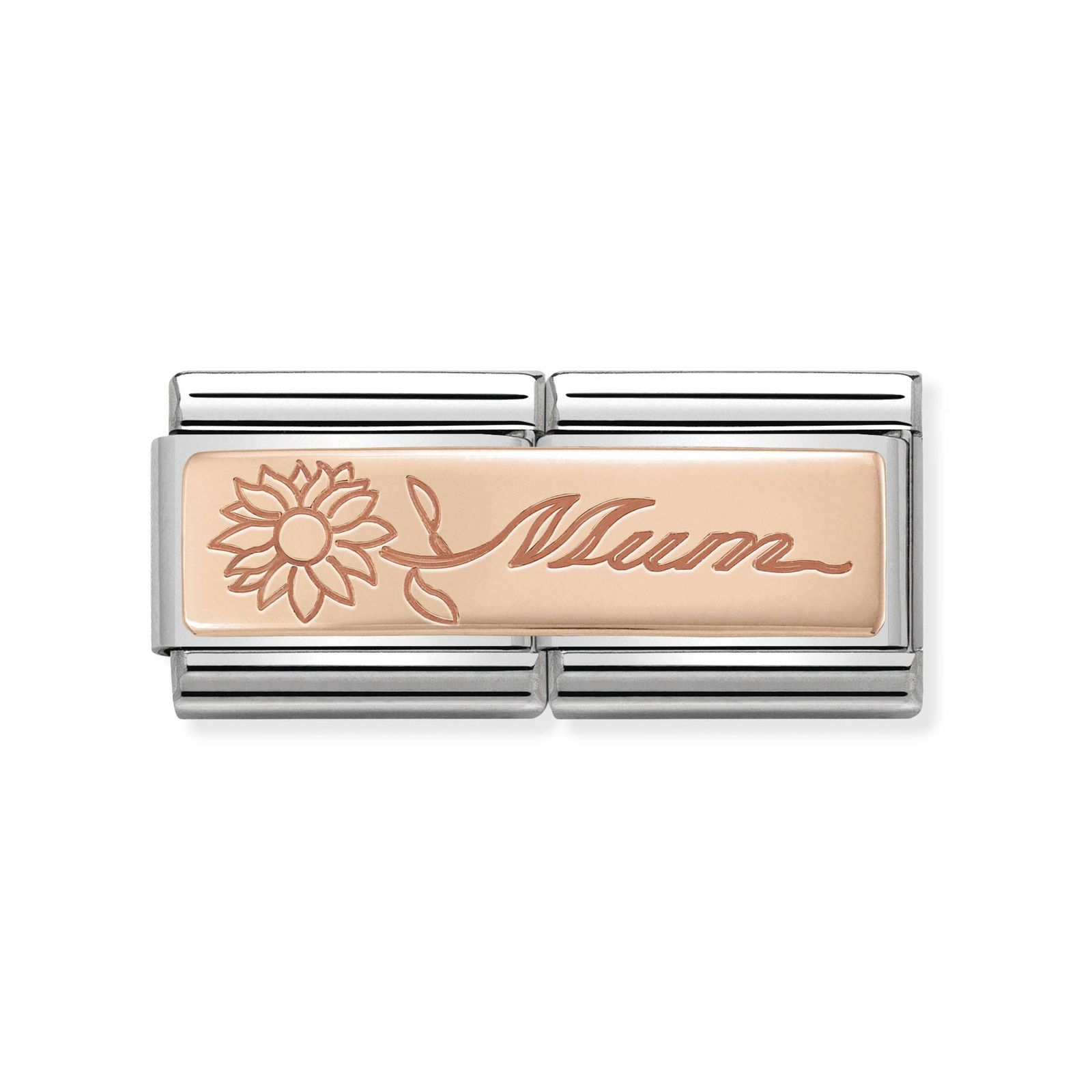 Nomination 430710/18 Classic Mum 9ct Rose Gold & Steel Charm Jewellery
