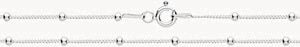 Treasure House Silver Fine Curb bead Chain 22" G1360/22