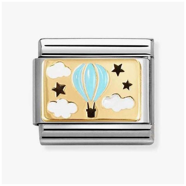 Nomination 030289/17 Classic Blue Hot Air Balloon 18ct Gold Jewellery