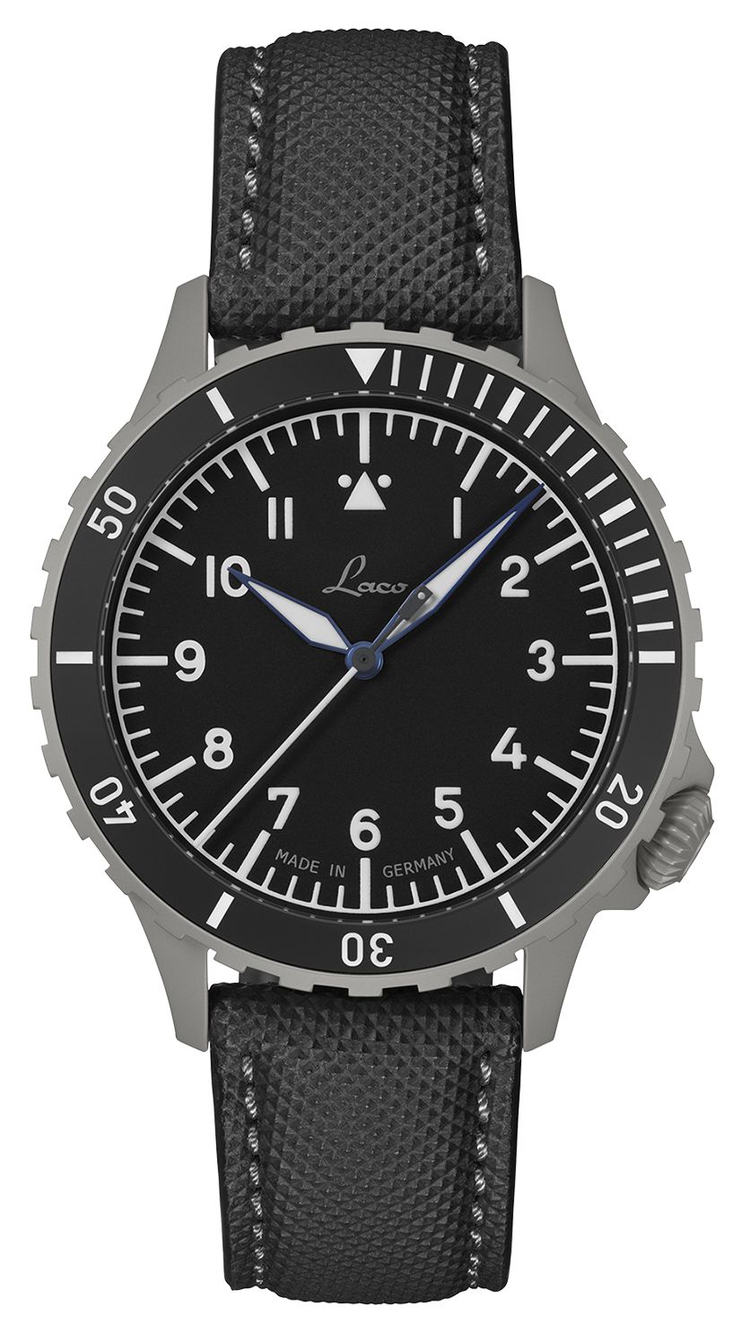 Laco 862192 Köln Automatic – Sandblasted (41mm) Black Dial Watch