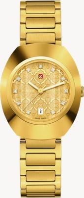 RADO DiaStar Original Automatic (30mm) Gold Dial / Yellow Gold PVD Stainless Steel Bracelet R12171263