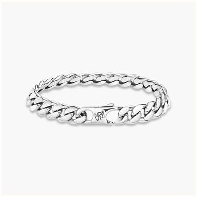 Thomas Sabo Rebel At Heart Curb Chain Bracelet - 925 Sterling Silver A2010-637-21-L18