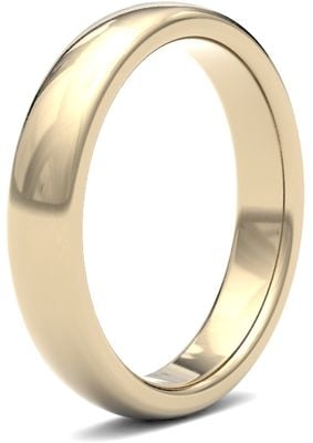 James Moore Wedding Ring  | 18ct Yellow Gold | 4mm | Heavy | Size Premium Court | AG_4GHP-18Y AG_4GHP-18Y