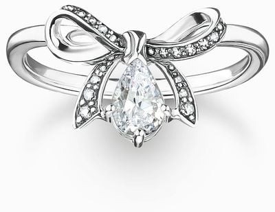 Thomas Sabo Sterling Silver Ring With Bow Size 54 TR2481-643-14-54