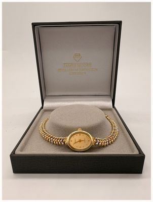 Pre-owned 14ct 3 Colour 14ct Gold Geneve Ladies Watch J11467