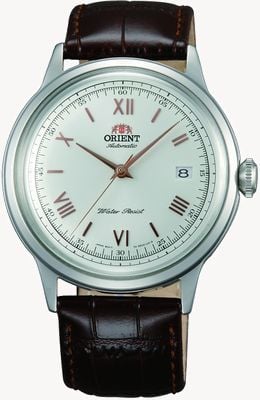 Orient Bambino Mechanical (40.5mm) White Dial / Brown Leather TAC00008W0