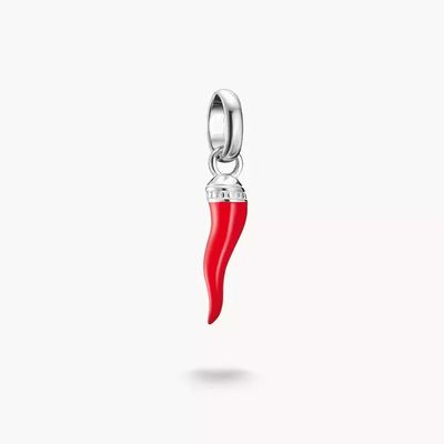 Thomas Sabo Silver Charm Pendant Cornicello Red Connect CC1328-007-10