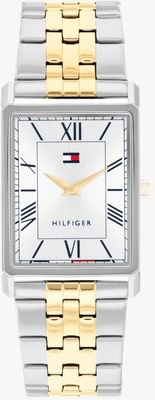 Tommy Hilfiger Ben Quartz (25.5mm) Silver Dial / Two-Tone Stainless Steel Bracelet 1710774